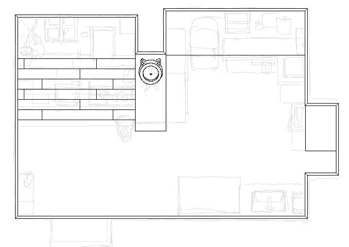 Sketch of the Kitchen Layout